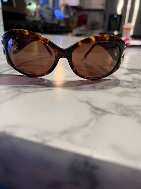 Brighton Glendora Tortoiseshell Oval Women’s Sunglasses - Brown Lenses